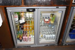 1 x Lec Two Door Bottle Backbar Chiller - H90 x W90 x D60 cms - Ref: CB107 GF - CL420 - From a