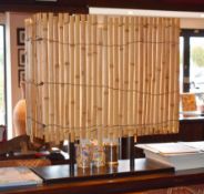 4 x Assorted Bamboo Lights to Include 2 x Wall Lights and 2 x Lamps - CL420 GF - From a Popular