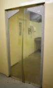 1 x Set of Commercial Double PVC Doors For Kitchen Prep Rooms - Feature Metal Hangers and Mounting