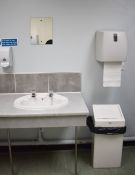 1 x Assorted Bathroom Collection - Includes Inset Sink Basins With Taps, Soap Dispensers, Waste
