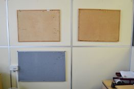 3 x Wall Mounted Notice Boards - Ref: VM335 - CL409 - Location: Wakefield A28 B1