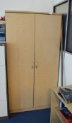 1 x Tall Office 4-Tier Storage Cupboard - Ref: VM543 - CL409 - Location: Wakefield WF16