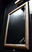 1 x Large 1.1 Metre High Statement Mirror In A Decorative Frame With a Metallic Gold Finish