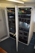 2 x Compaq Server Cabinets With Contents - Contents Include Servers, Web Filters, Switches, APC