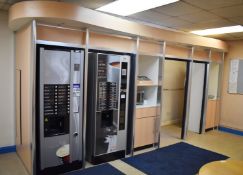 1 x Birch Wood Vending Machine Housing Enclosure With Integrated Waste Bin - Suitable For Upto