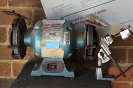 1 x Clarke 3600 RPM 240v Bench Grinder - Model CBG-6RSB - Ref VM114 - CL409 - Location: Wakefield