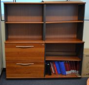 3 x Cabinets Finished In Walnut - VM339/A29 B1 - CL409 - Location: Wakefield WF16 This Lot