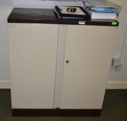 1 x Two Door Metal Storage Cabinet - H101 x W92 x D45 cms Ref VM226 B2 - CL409 - Location: Wakefield