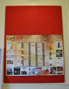 1 x Large Red Felt Pin Board - Ref: VM347/A35 - CL409 - Location: Wakefield WF16