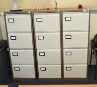 Metal Filing Cabinets Set - Ref: VM530, VM531/A8 B1 - CL409 - Location: Wakefield WF16 A8 B13 x 4-