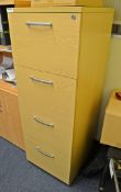 1 x 4-Drawer Filing Cabinet Finished In Oak - Ref: VM520 - CL409 - Location: Wakefield WF16