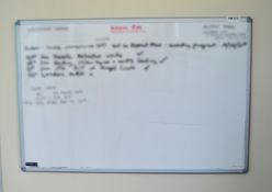 1 x Wall Mounted Whiteboard - Ref: VM373 - Cl409 - Location: Wakefield WF16