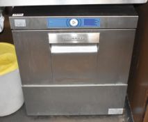1 x Hobart Stainless Steel Undercounter Glass Washer - Model GXCS-11A - H70 x W60 x D60 cms - RRP £