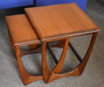 1 x Vintage Teak G Plan Nest of Two Tables - H48 x W43 x D46 cms - Ref VM242 B2 - CL409 -