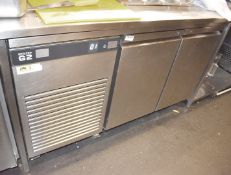1 x Foster G2 Refrigerated 2-Door Prep Bench With Salad / Pizza Topper