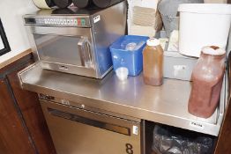 1 x Large Stainless Steel Shelf Unit - W100 x D66 cms - Ref: CB128 GF - CL420 - From a Popular