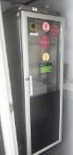 1 x Single Door Glass Fronted Commercial Fridge - Model: HR410 - Location: London WC2H