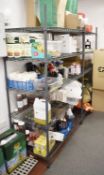 2 x Commercial Kitchen Wire Storage Shelves - H162 x W120 / 100 x D60 cms - Ref FE152 - CL499 -