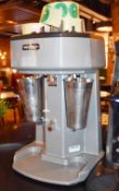 1 x Waring Triple Head Counter Top Milkshake Mixer - Model WDM360K - 240v - H52 x W30 x D32 cms -