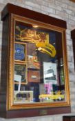 1 x Americana Wall Mounted Illuminated Display Case - NEW YORK TAXI - Includes Various Images,