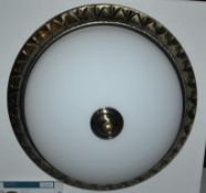 1 x 2 Light Flush Ceiling Light Antique Brass - CL364 - Ref:PAL Edin/2- 12615 - Location: