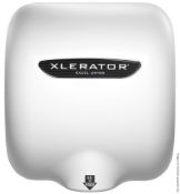 1 x Excel XLERATOR XL-WV Low Energy Automatic Hand Dryer In White - Recently Taken From A Working