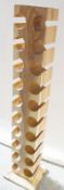 1 x Unique Solid Wood Wine Rack - Dimensions (approx): H151 x D18.5 x W22.5cm - Ref: HK352 - CL387 -