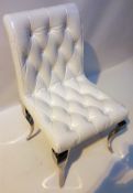 6 X LUXURIOUS DETAILED GlOSS WHITE DRESSING/DINING TABLE CHAIRS - CL408 - Location: Altrincham WA14