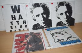 5 x Brand New Men's Graphic T-Shirts - Size: Extra Large - Ref MB132 - CL431 - Suitable For Personal