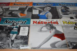 8 x Vintage 1950's Adult NATURIST Magazines Dated 1956 to 1959 - WARNING Images Display NUDITY - Ref