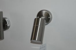 1 x Outdoor Directional Wall Light And A 2 Light Wall Bracket Finished In Stainless Steel - Ex Displ