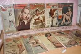 18 x Vintage 1950's Picture Goer Magazines Dated 1950 to 1959 - The National Film and