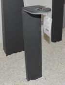 1 x Aluminium IP44 Grey Led Outdoor Bollard Light, Frosted Polycarbonate Diffuser - Ex Display Stock