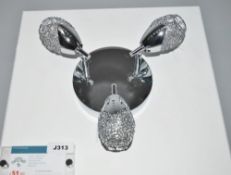 1 x Chrome Mesh Spotlight - Ex Display Stock - CL298 - Ref: J313 - Location: Altrincham WA14 T1-1 -