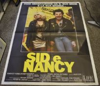 1 x Italian Two Sheet Subway / Bus Stop Movie Poster - SID & NANCY - Starring Gary Oldman and
