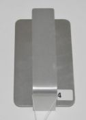 1 x Brushed Aluminium LED 5w Wall Light - Contemporary Design - Ex Display Stock - CL298 - Ref 4 - L