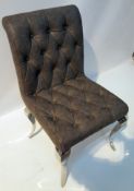 3 X LUXURIOUS DETAILED PEBBLE GREY DRESSING/DINING TABLE CHAIRS - CL408 - Location: Altrincham WA14