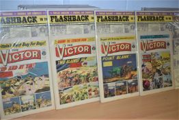 40 x Vintage VICTOR Comic Magazines Circa Early 1970's - Ref MB117 - Individually Packaged With Card