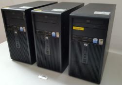 4 x HP Compaq dx2200 MT Desktop PC Intel Pentium 4 3.2GHz 1GB RAM Ref LD408