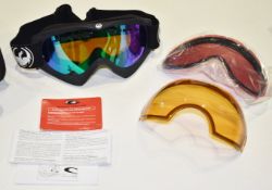 1 x Pair of Oakly Snow Goggles With Interchangeable Lenses and Carry Case - CL431 - Ref CB142 -