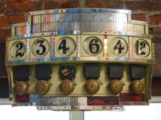 1 x Vintage Amusement Arcade Funfair Score Board With Tangent Bells - 22 x 34 Inches - CL011 -