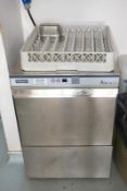 1 x Halycon Amika 55XL Undercounter Glasswasher - CL425 - Location: Altrincham WA14