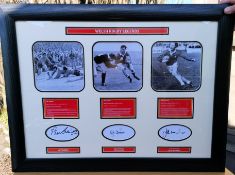 1 x Signed Welsh Rugby Legends Picture with Certificate - Features 3 Welsh Rugby Legends - Dimension