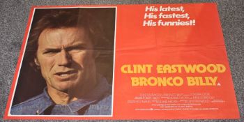 1 x Movie Poster - BRONCO BILLY - Starring Clint Eastwood, Sondra Locke, Dennish Hackin and Neal