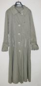 1 x Steilmann Womens Trench Coat In A Pale Olive Colour With Zipped Pockets - Approx 135cm Long - UK