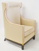 1 x Artistic Upholstery Ltd 'Burlington' Wing Back Chair With Matching Stool - RRP £7,358.00