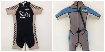 2 x Junior Wetsuits - Ref: NS337, NS338 - CL349 - Location: Altrincham WA14 - Used In Good Condition