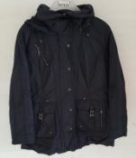 1 x STEILMANN KIRSTEN Ladies Navy Padded Coat With Detachable Hood & Inside Pocket - CL210 - UK Size