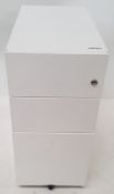 1 x White Office Pedestal Draws - Ref CBU83/1