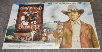 1 x Movie Poster - BRONCO BILLY - Starring Clint Eastwood, Sondra Locke, Dennish Hackin and Neal